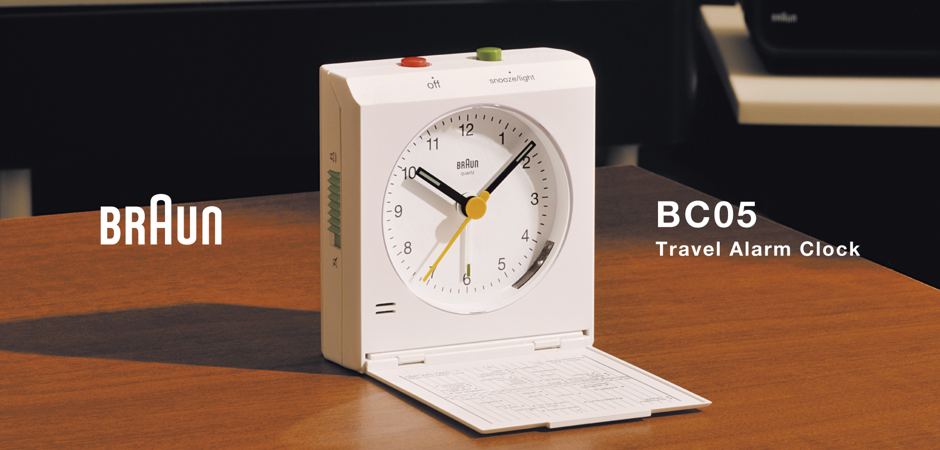 BRAUN BC05 TRAVEL CLOCK