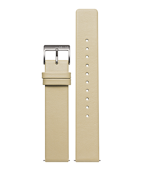 10:10 BY NENDO LEATHER STRAP CREAM L006