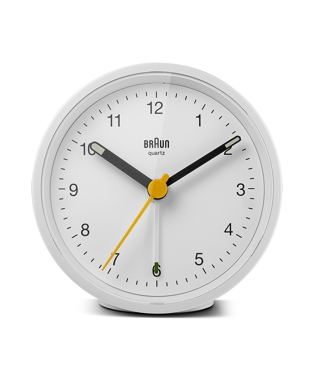 BRAUN Classic Analog Alarm Clock BC12W