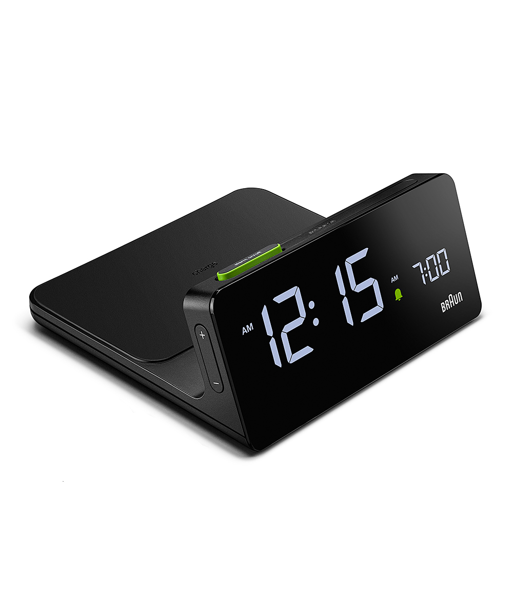 BRAUN Digital Alarm Clock QiCX[d BLACK BC21B