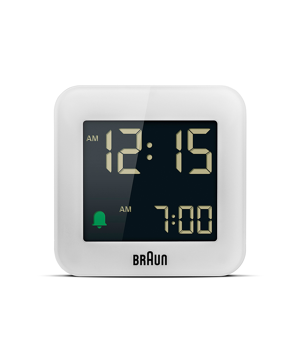 BRAUN DIGITAL ALARM CLOCK WHITE BC08WiuE fW^uv zCgj