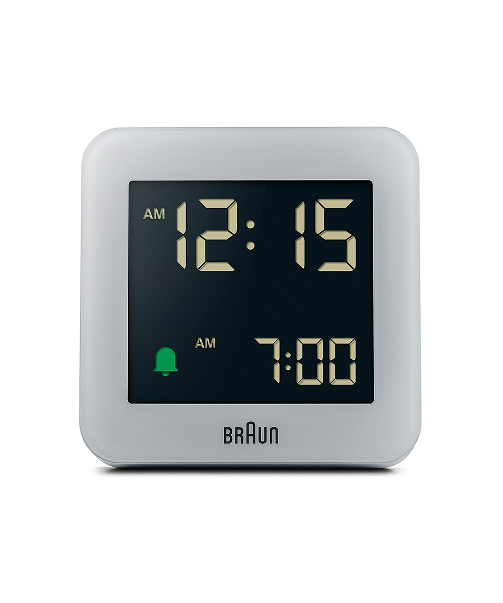 BRAUN  DIGITAL ALARM CLOCK GRAY BC09GiuEuv fW^A[NbN O[j