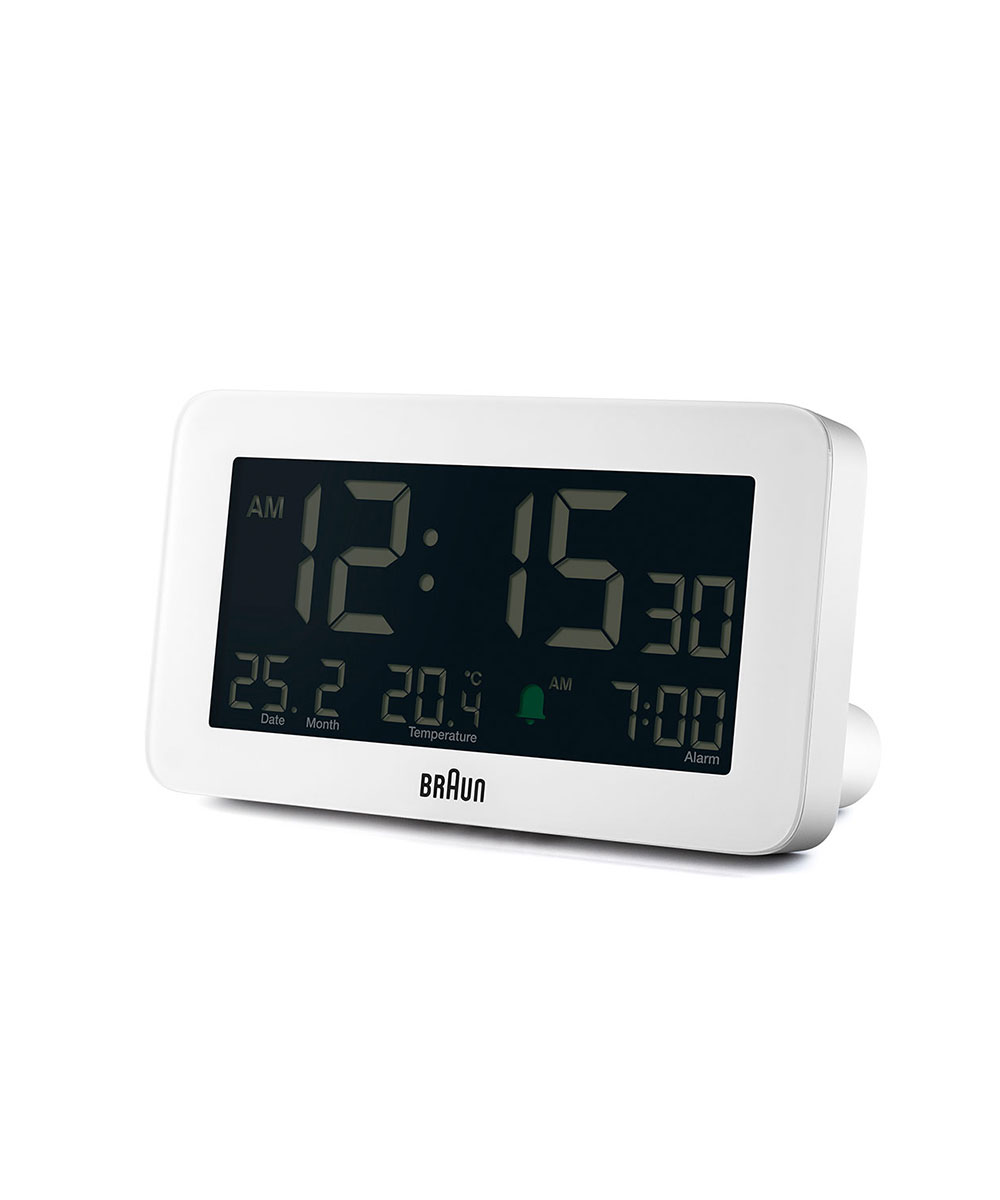 BRAUN DIGITAL ALARM CLOCK WHITE BC10WiuE fW^A[uv zCgj