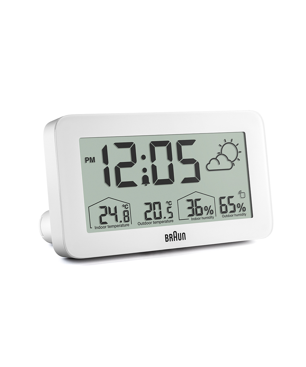 BRAUN Weather Digital Clock BC13WP