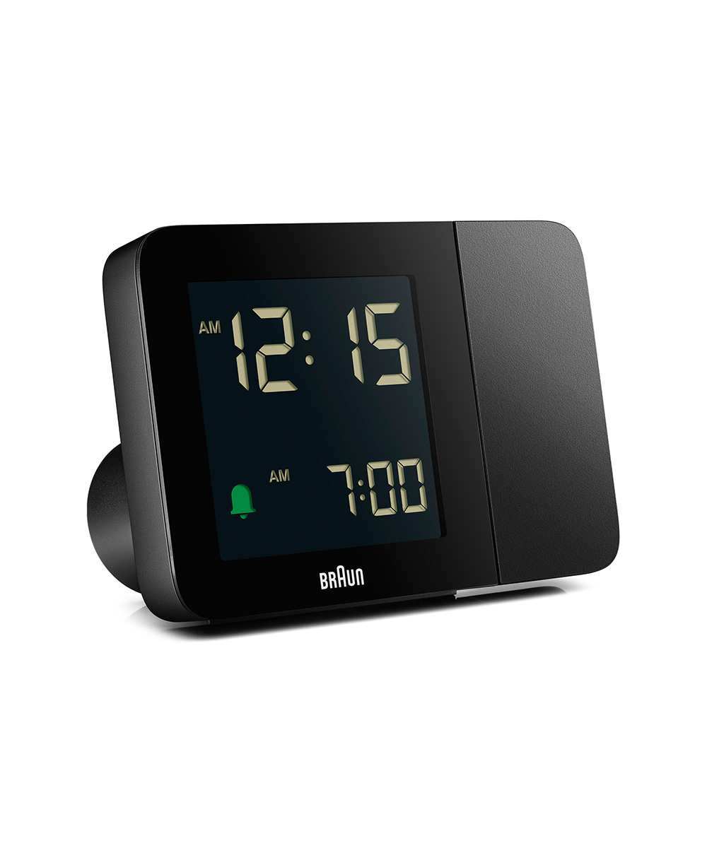 BRAUN DIGITAL PROJECTION ALARM CLOCK BLACK BC15BiuE fW^v vWFNVA[NbN ubNj