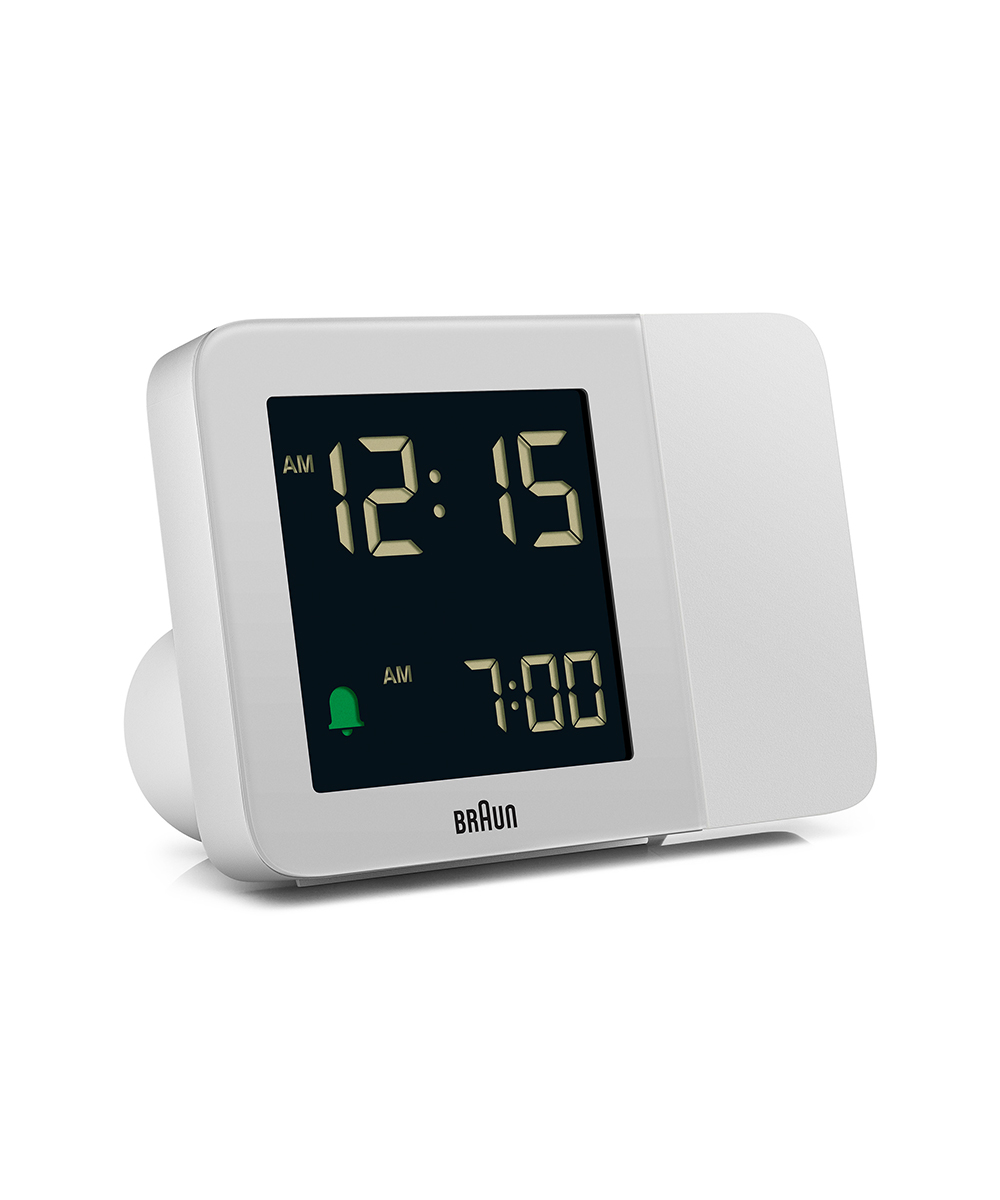 BRAUN DIGITAL PROJECTION ALARM CLOCK WHITE BC15WiuE fW^v vWFNVA[NbN zCgj