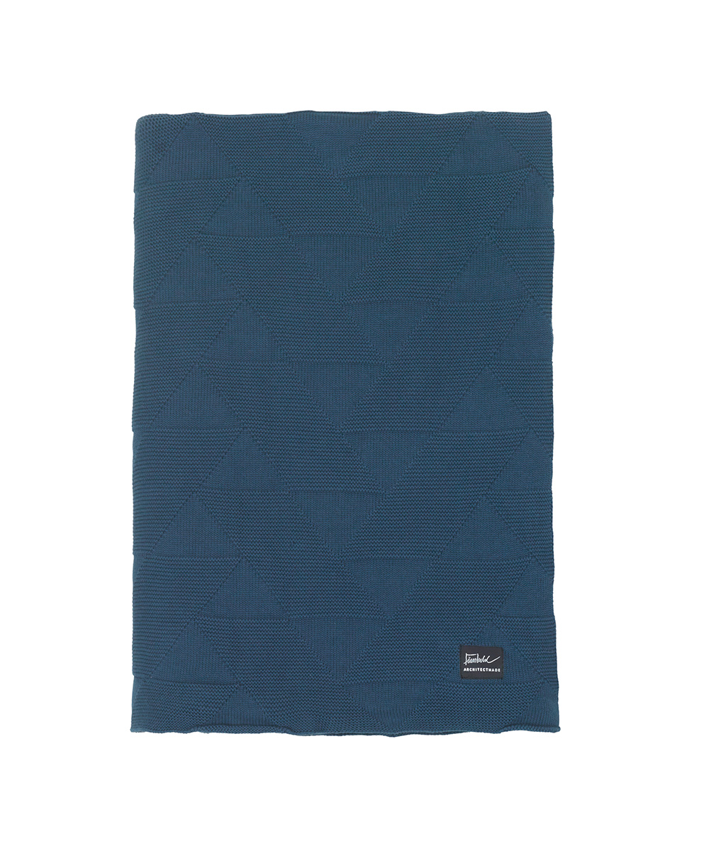 ARCHITECTMADE FJ Pattern Blanket BLUE 1200