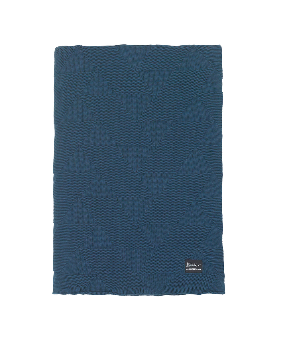 ARCHITECTMADE FJ Pattern Blanket BLUE 1200 iA[LeNgCh tB[p^[ uPbg u[j