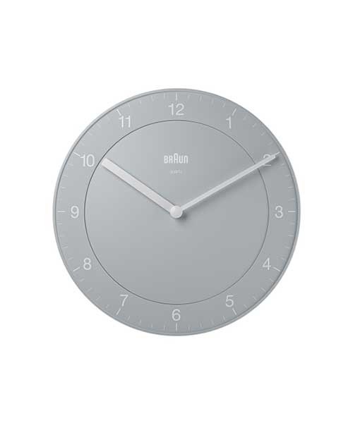 BRAUN Analog Wall Clock GRAY BC06G iO[j