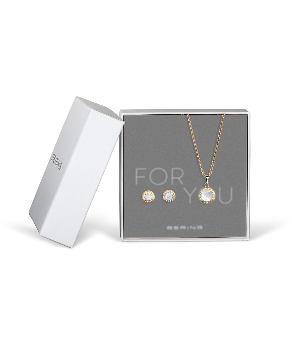 BERING Gift Sets Necklace & Earrings 427-707-Gold