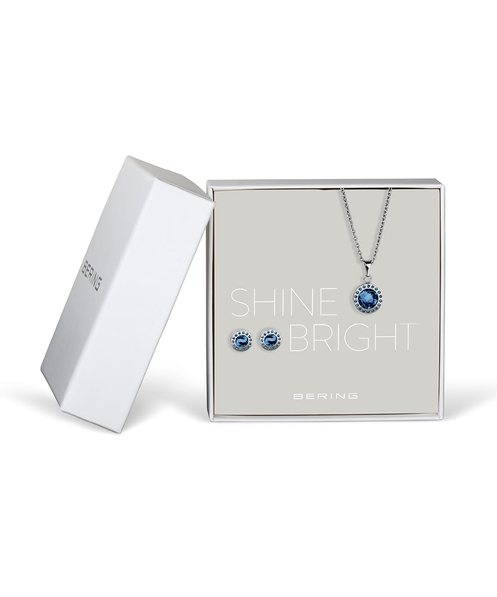 BERING Gift Sets Necklace & Earrings 429-711-Blue