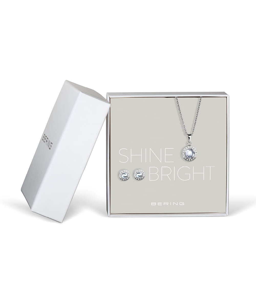 BERING Gift Sets Necklace & Earrings 429-711-Silver