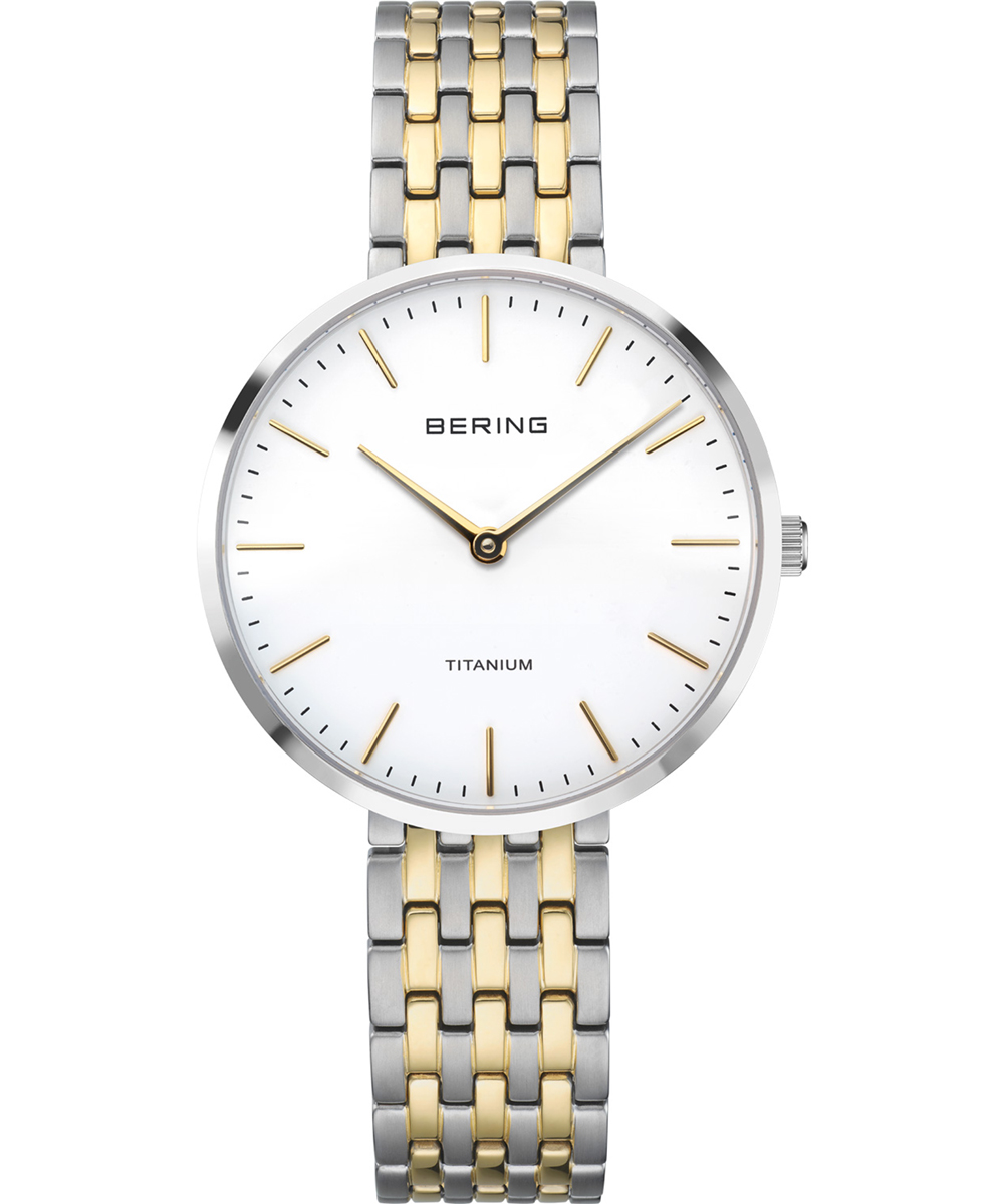 BERING Titanium Link SilverGold 19334-010ix[O Y fB[X jZbNXrv `^Nxg Vo[S[hj