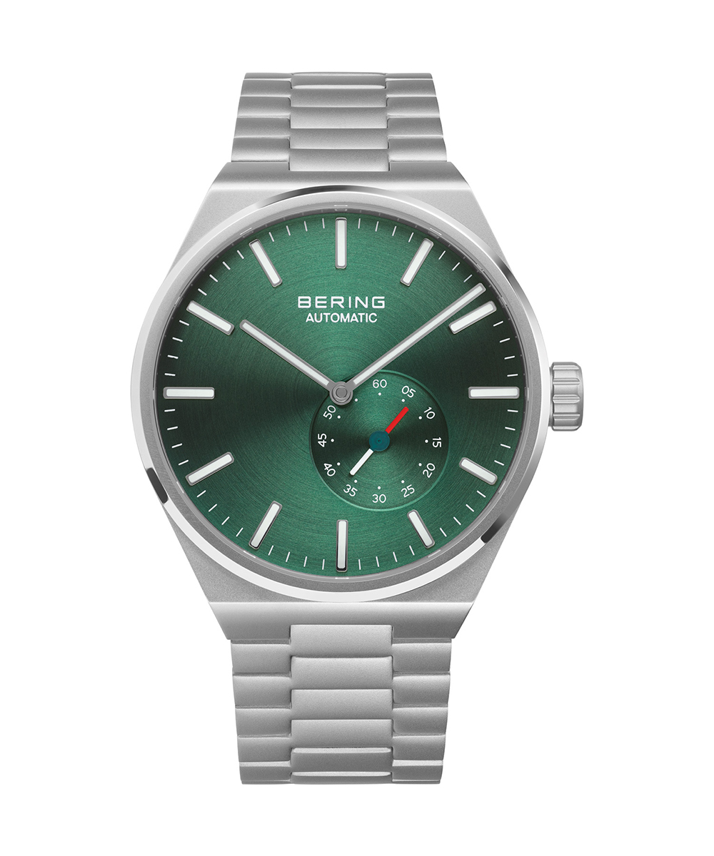 BERING MENS AUTOMATIC ARCTIC CIRCLE GREEN SILVER 19441-707ix[O Y I[g}`bN A[NeBbNT[N O[~Vo[j