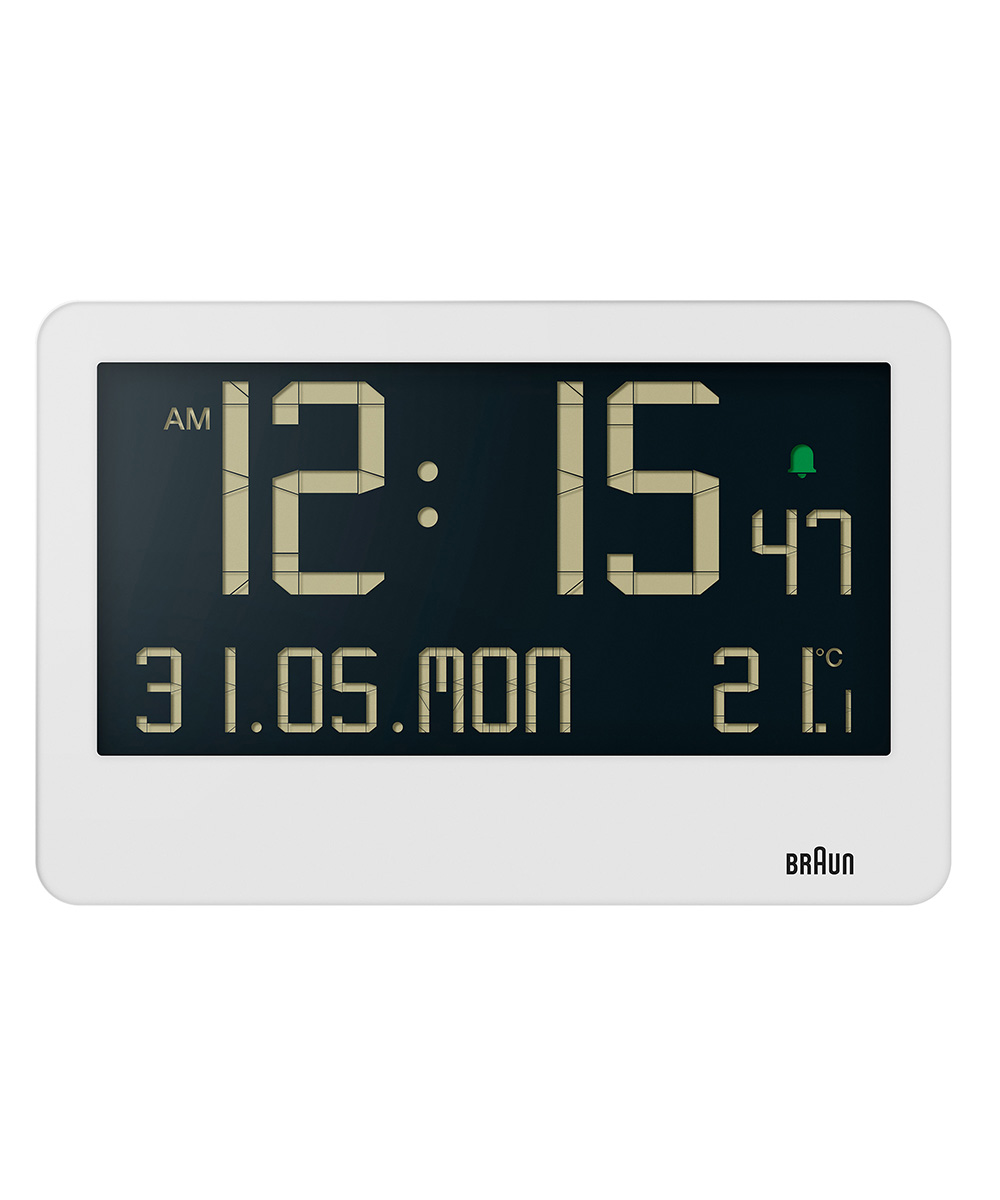 BRAUN DIGITAL ALARM CLOCK WHITE BC14W iuE fW^A[v zCgj