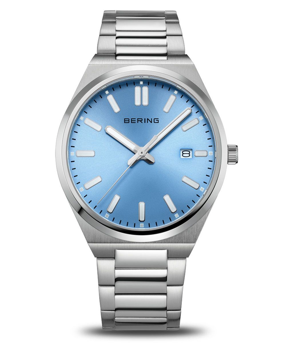BERING Mens Classic Link Blue 17639-707ix[O Y jZbNXrv NVbNN u[j