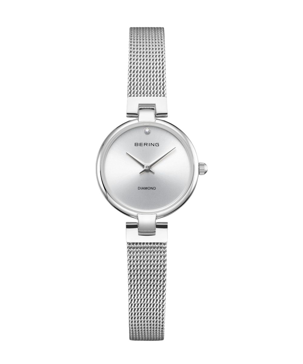 �y2��4������ �\���t���z BERING Ladies Watch Classic Diamond Silver 17724-000�i�x�[�����O ���f�B�[�X�r���v �N���V�b�N�_�C�������h  �V���o�[�j